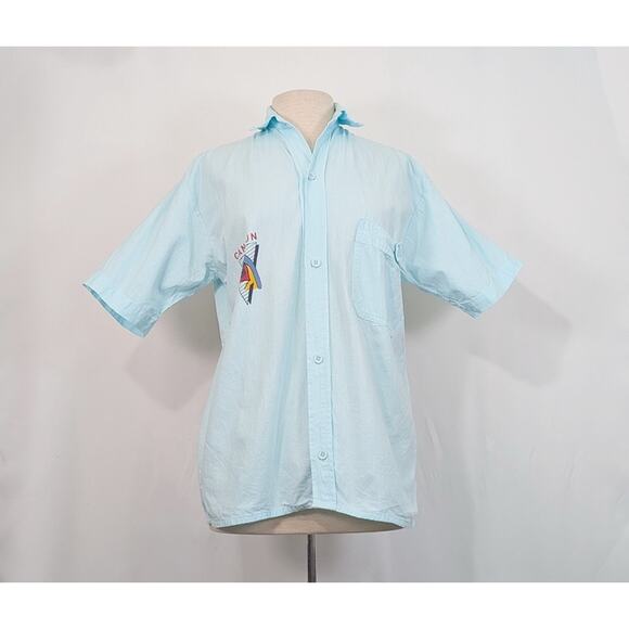 Vintage Other - Vintage 90s Shirt Aqua Cancun Mexico Parrot Vacation Men's Size S Loritos